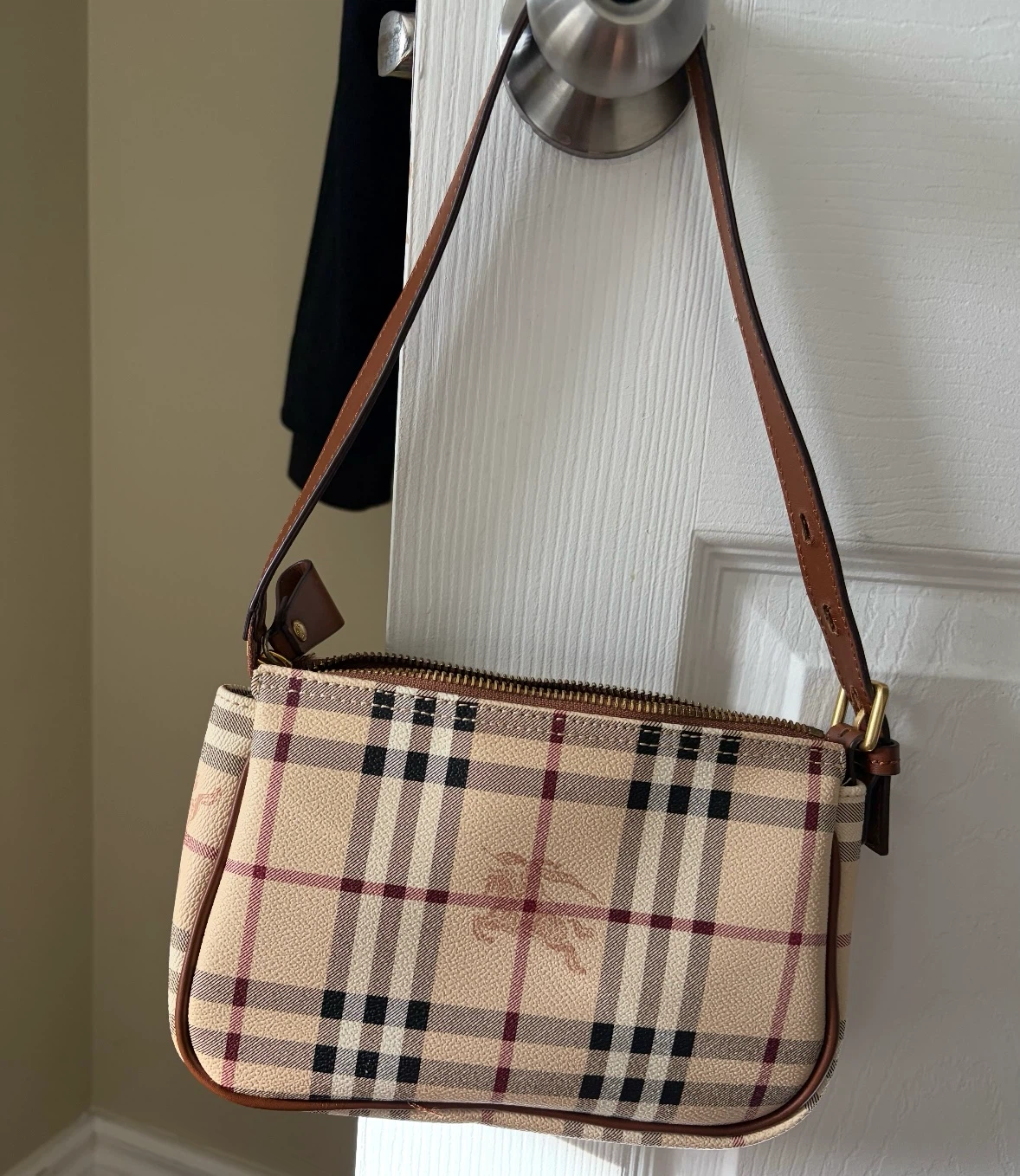 Burberry Check Print Mini Handbag
