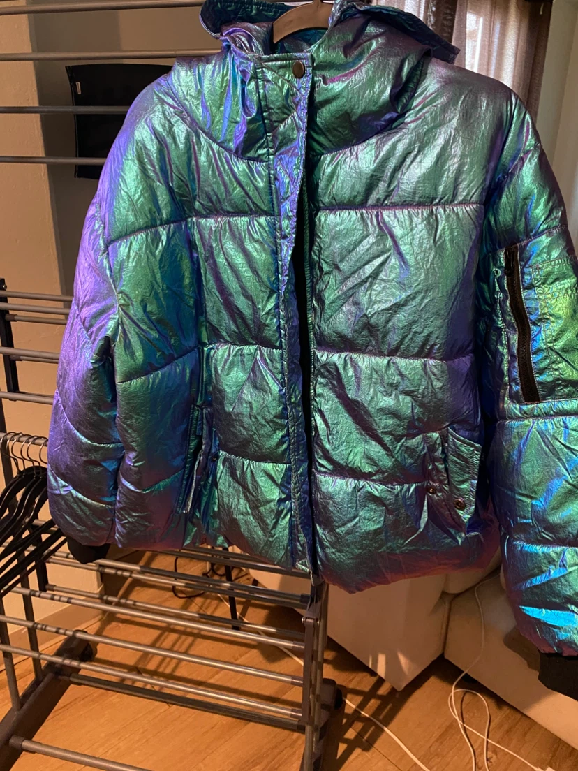 Iridescent Puffer Jacket