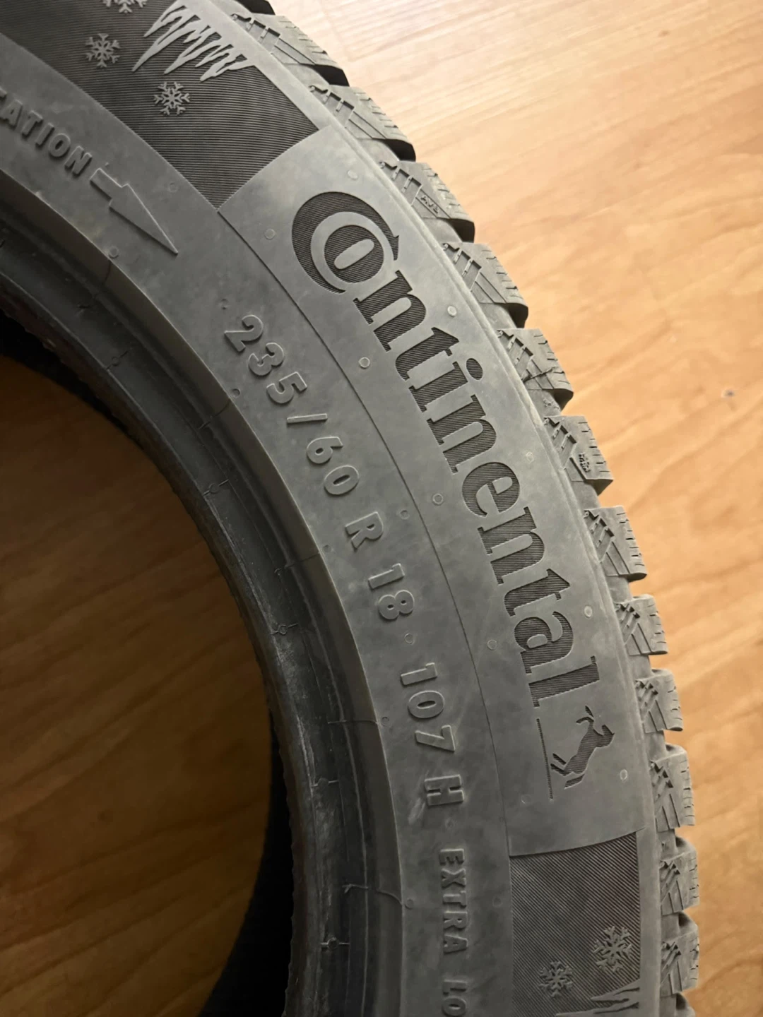 Set of 4 Continental Winter Tires 235/60 R18 - photo 3