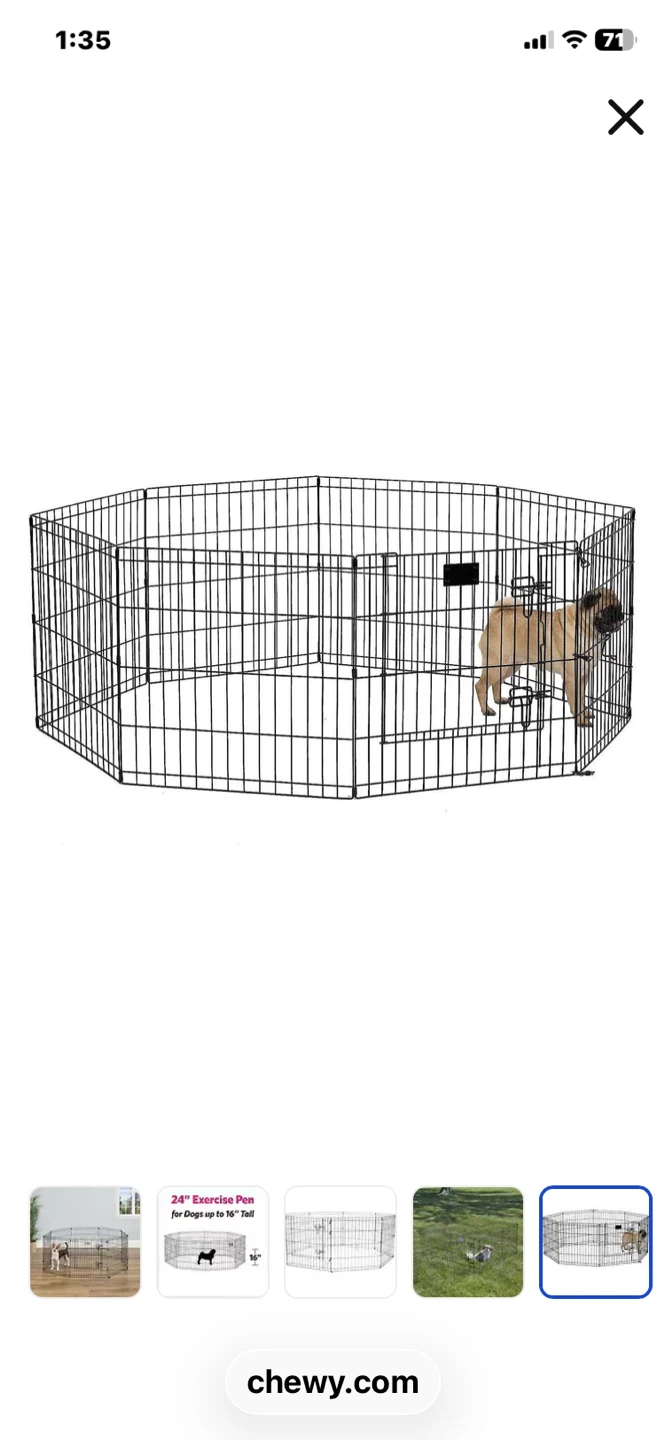 24 inch Dog Exercise Pen