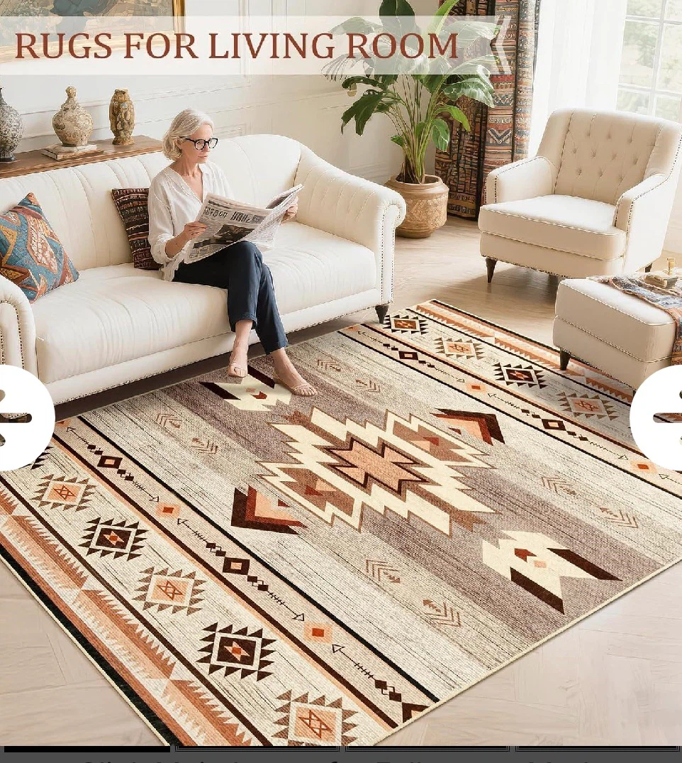 Southwestern Style Living Room Area Rug - photo 2