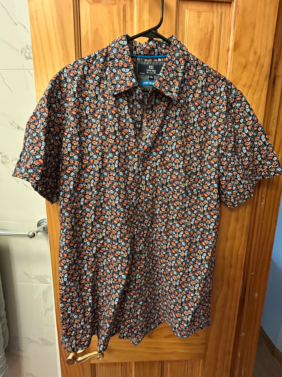Men’s Floral Short Sleeve Button Up