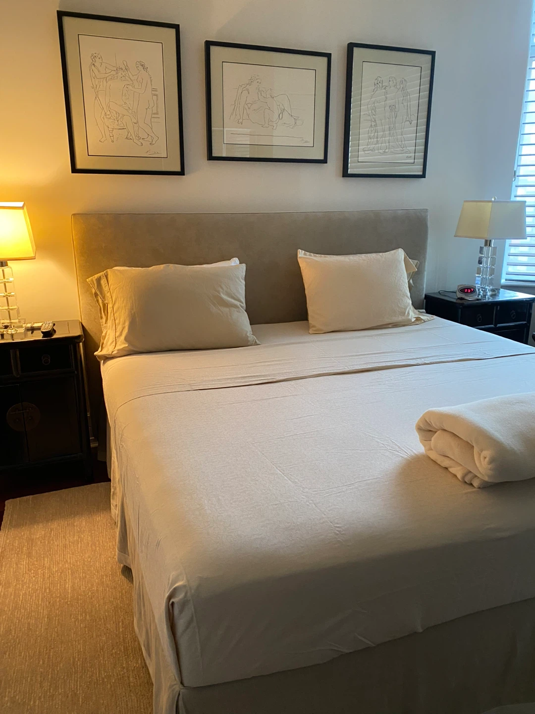 King Mattress, Bed Frame, Headboard