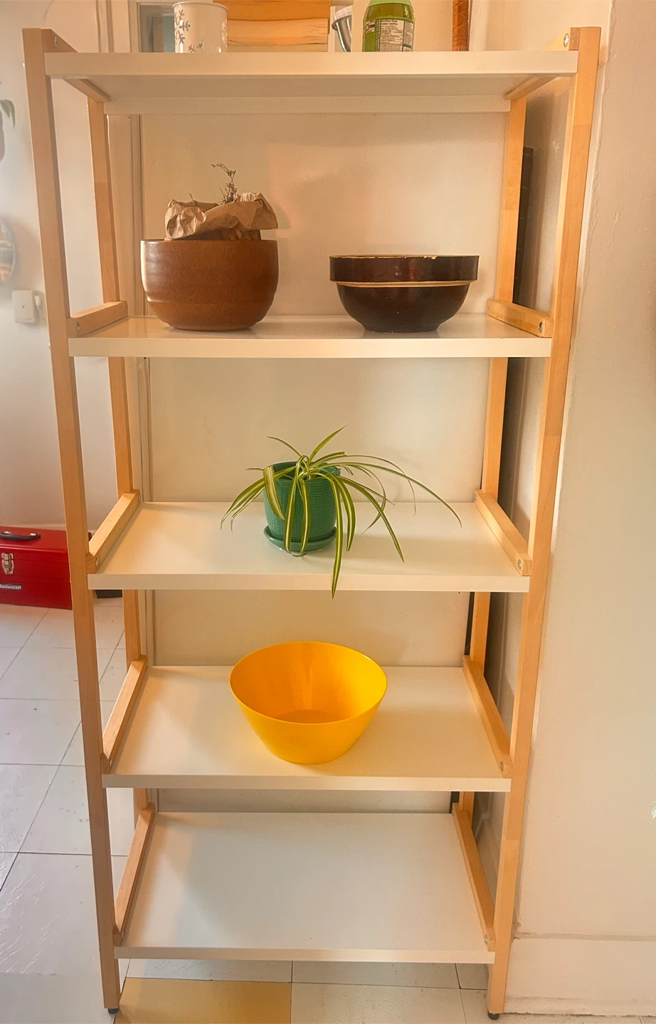 IKEA JÄTTESTA White Shelving Unit - 5-Tier