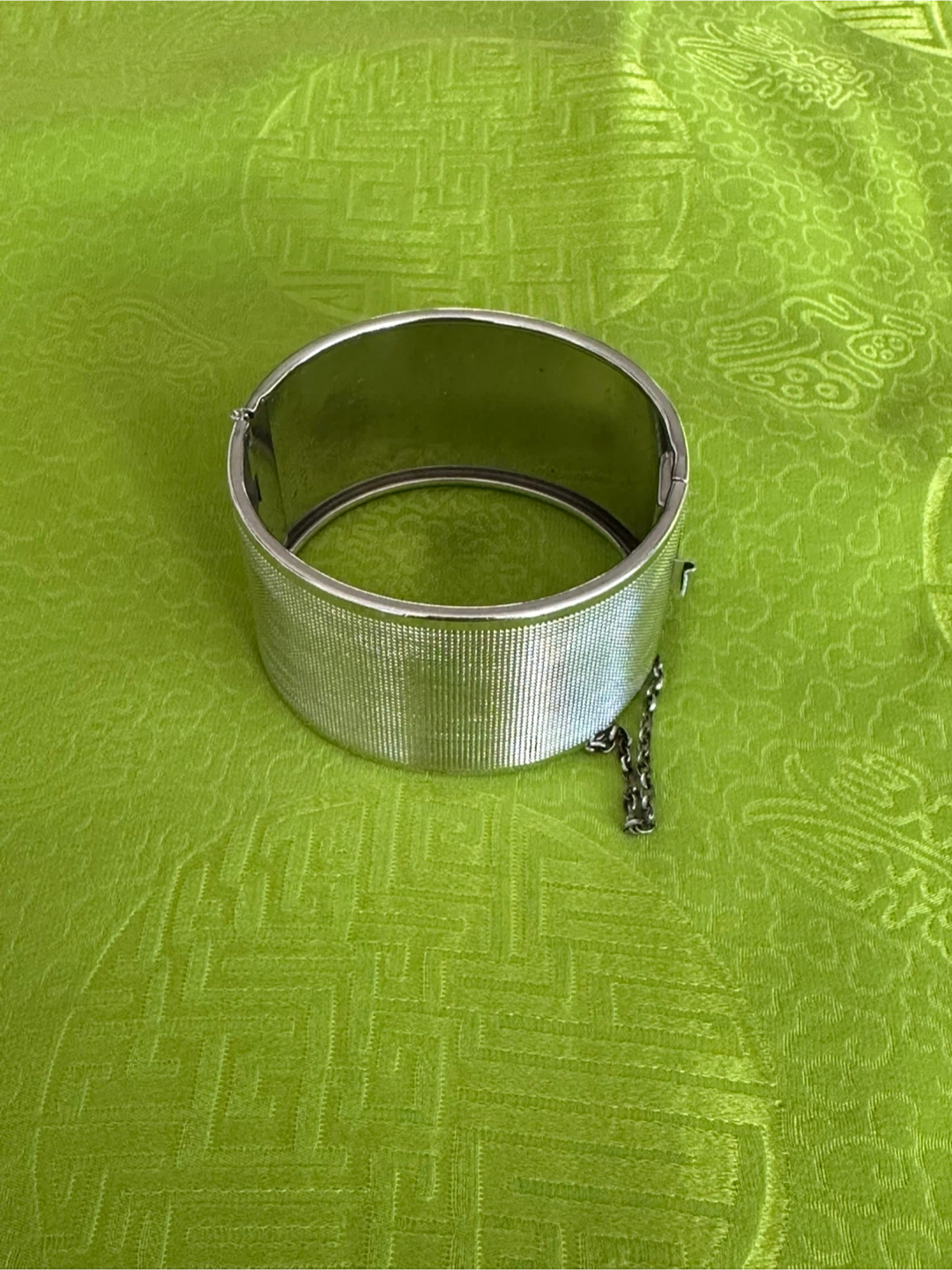 Silver-Tone Wide Cuff Bracelet