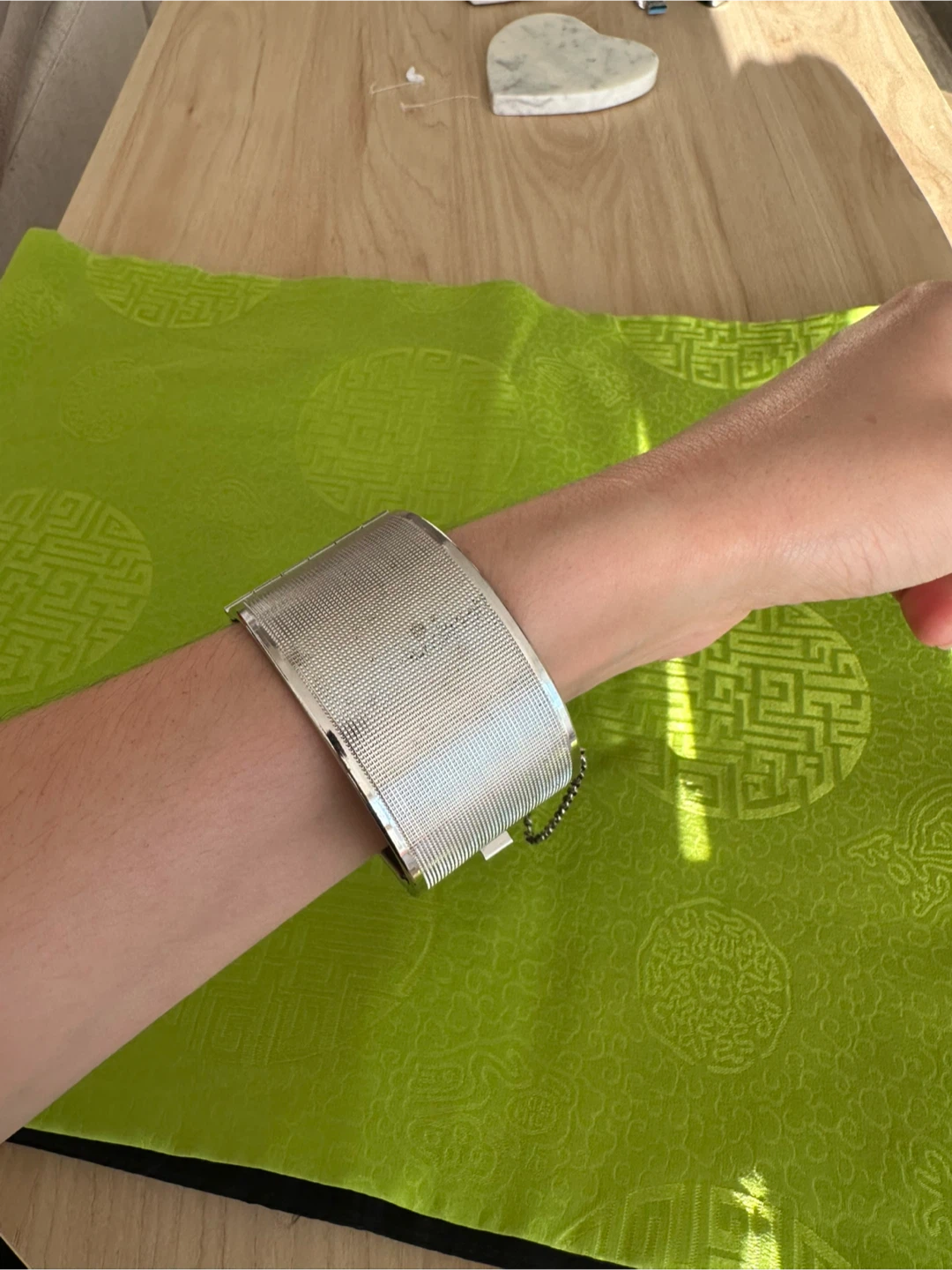 Silver-Tone Wide Cuff Bracelet - photo 4