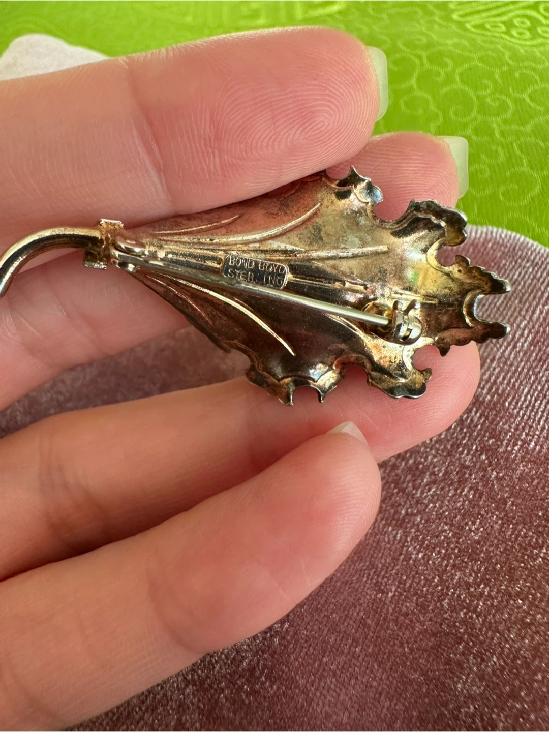 Vintage Bond Boyd Sterling Silver Brooch - photo 4