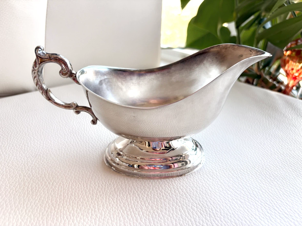 Silver-Plated Gravy Boat - photo 3