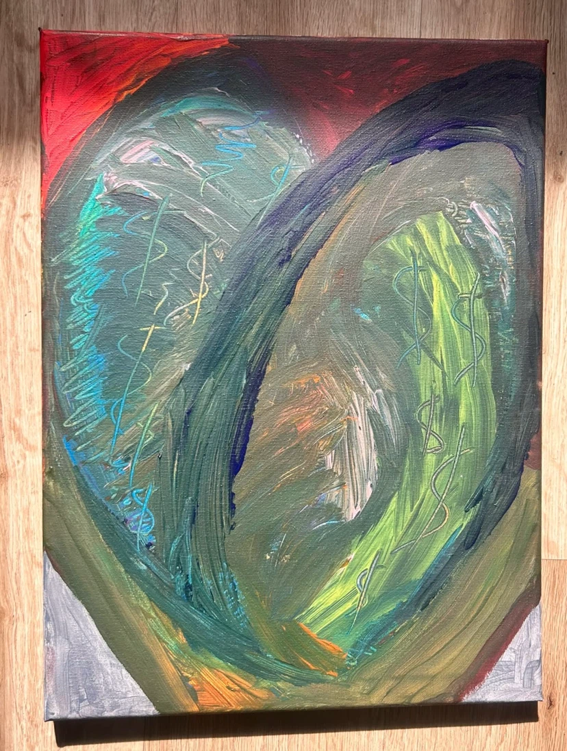 Original Abstract Acrylic Painting on Canvas