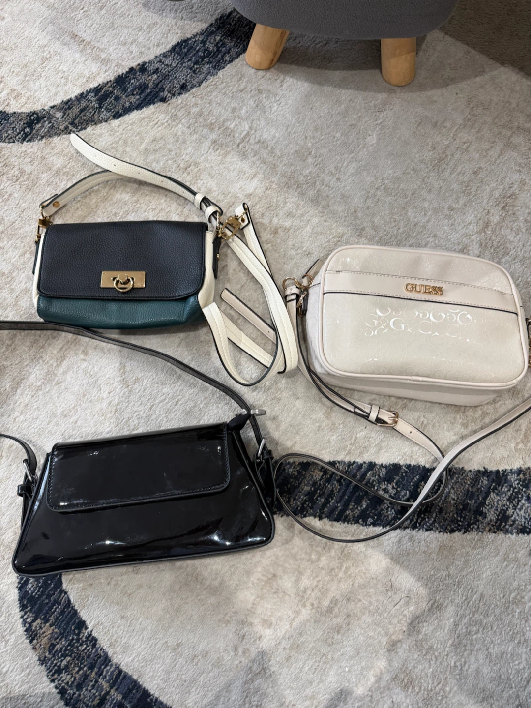Three stylish handbags bundle