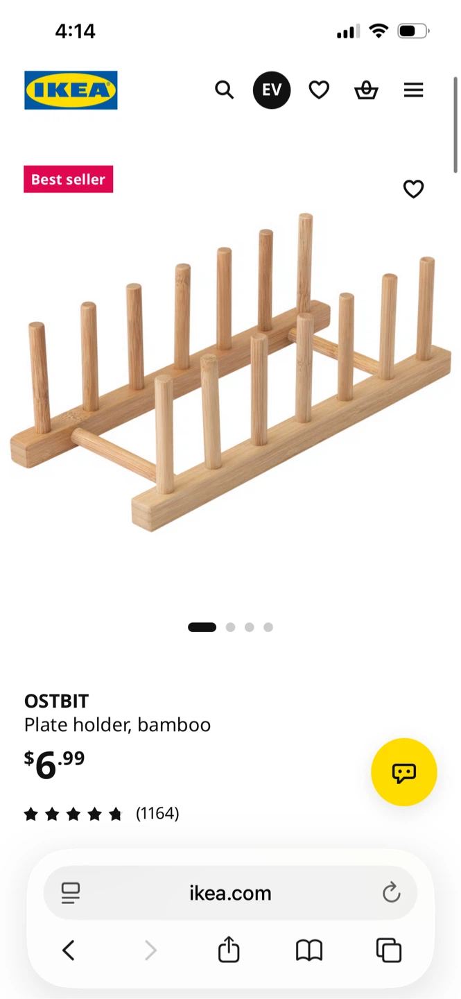 Bamboo Plate Holder & Organizer - photo 2