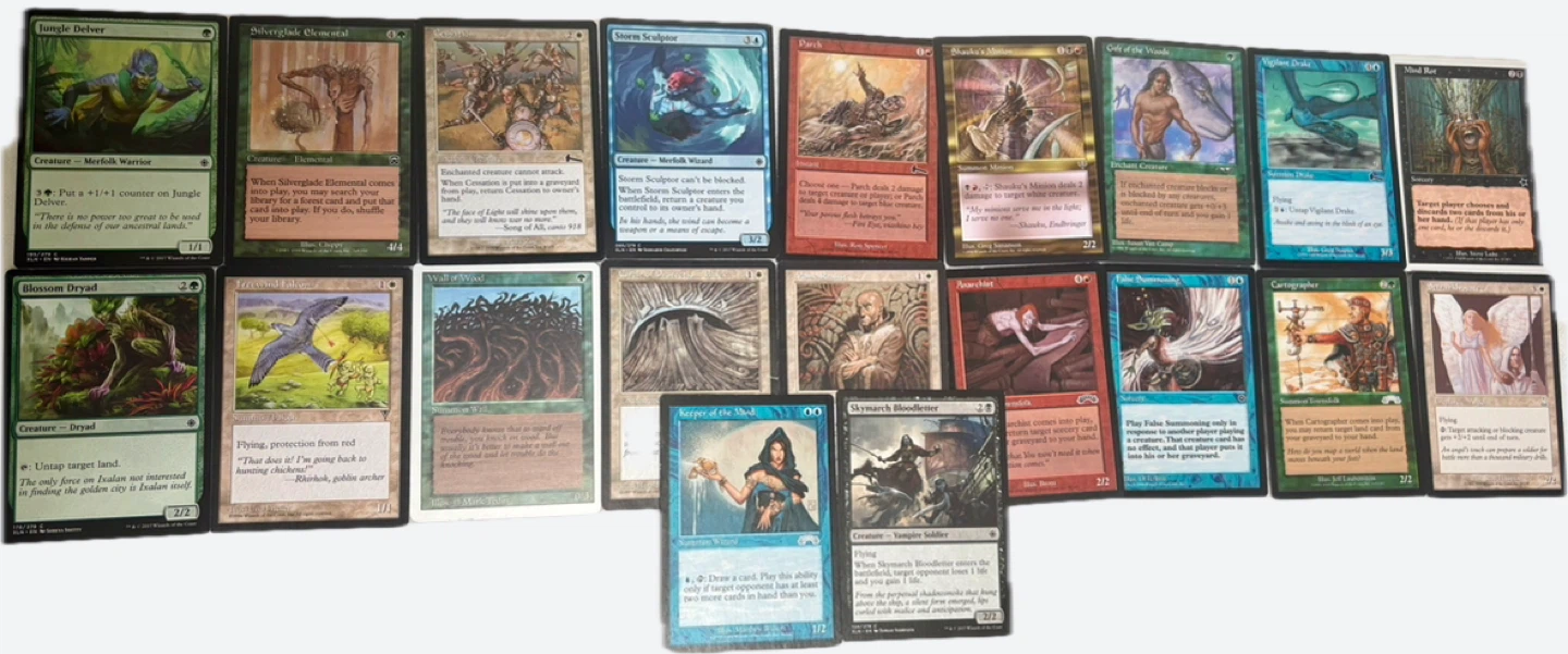 Collection of Vintage Magic The Gathering Cards 20 Card Lot