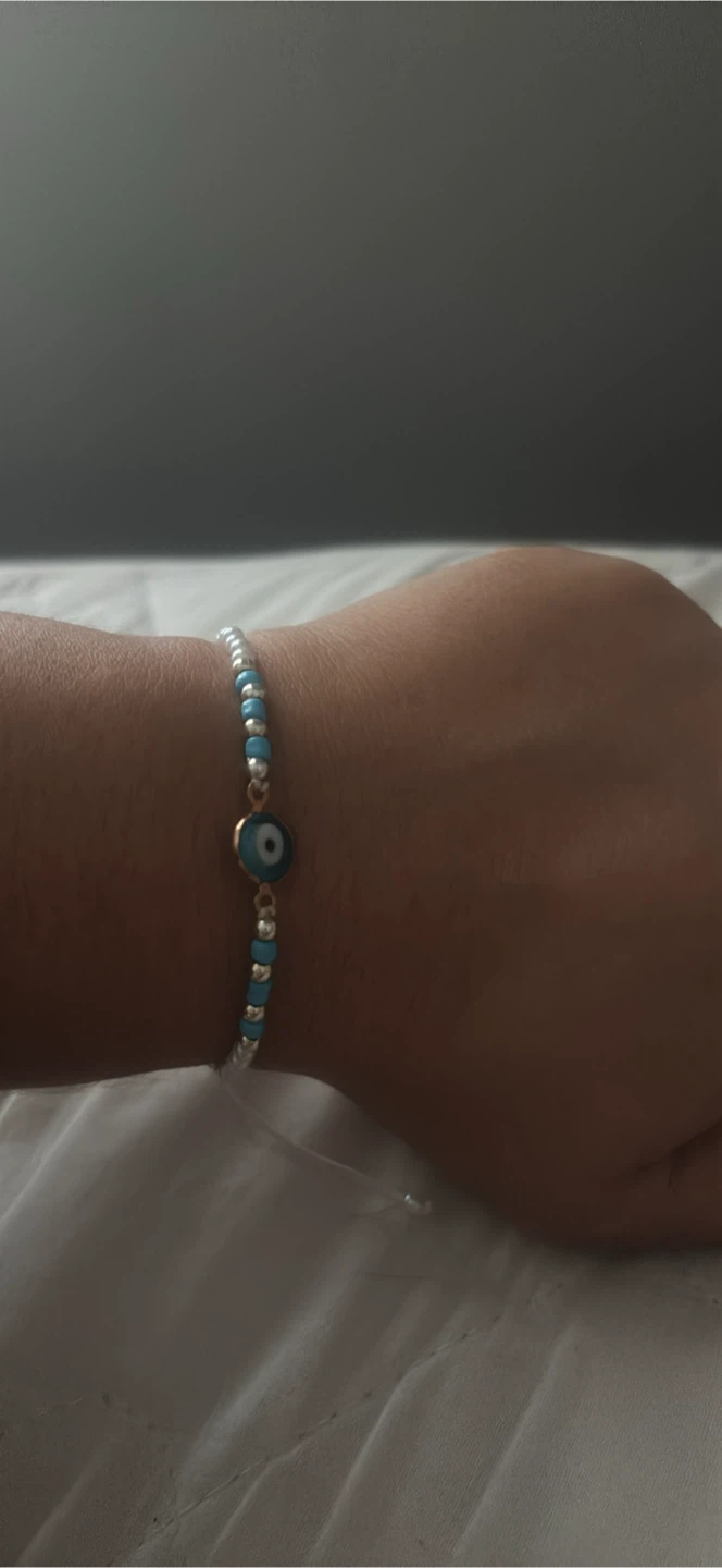 Evil Eye Bead Bracelet