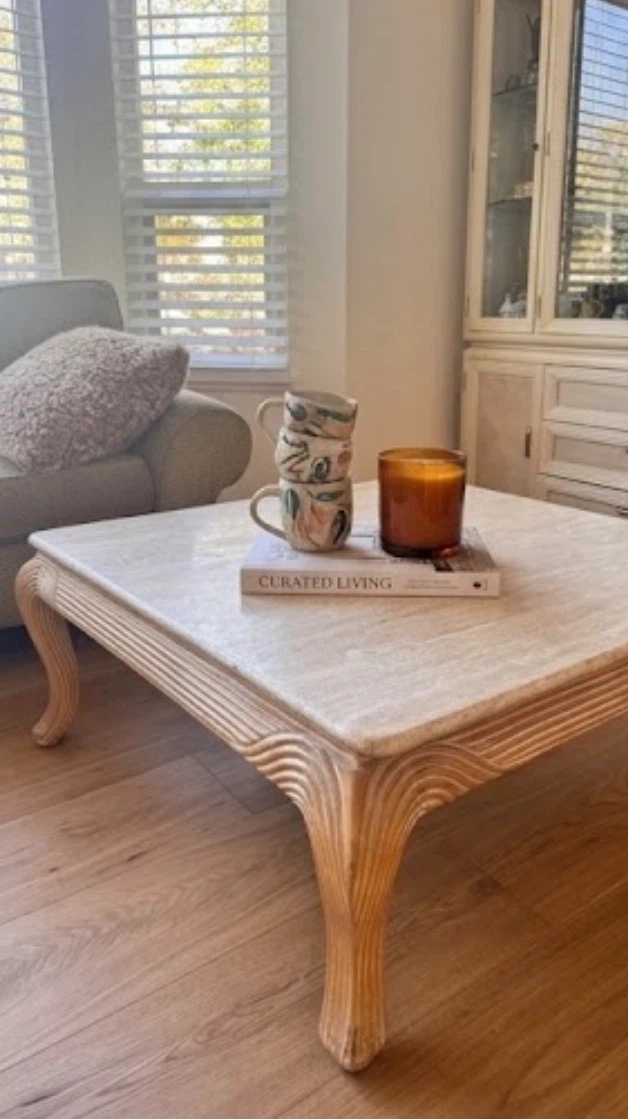 Heavy Solid Stone Coffee Table. Removable Top, Priced to Move! - photo 4