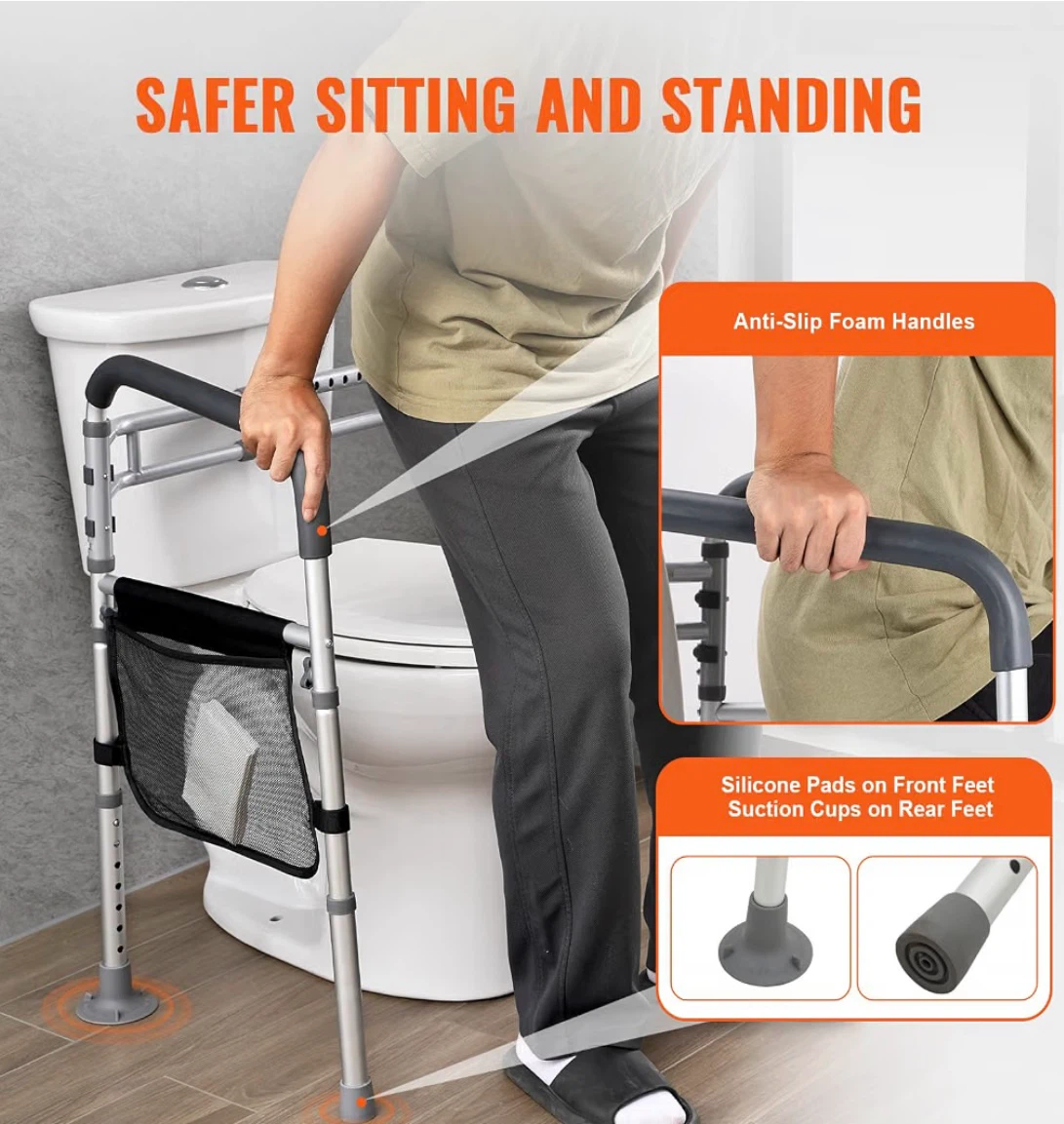 VEVOR Toilet Safety Rail – Adjustable & Folding - photo 5