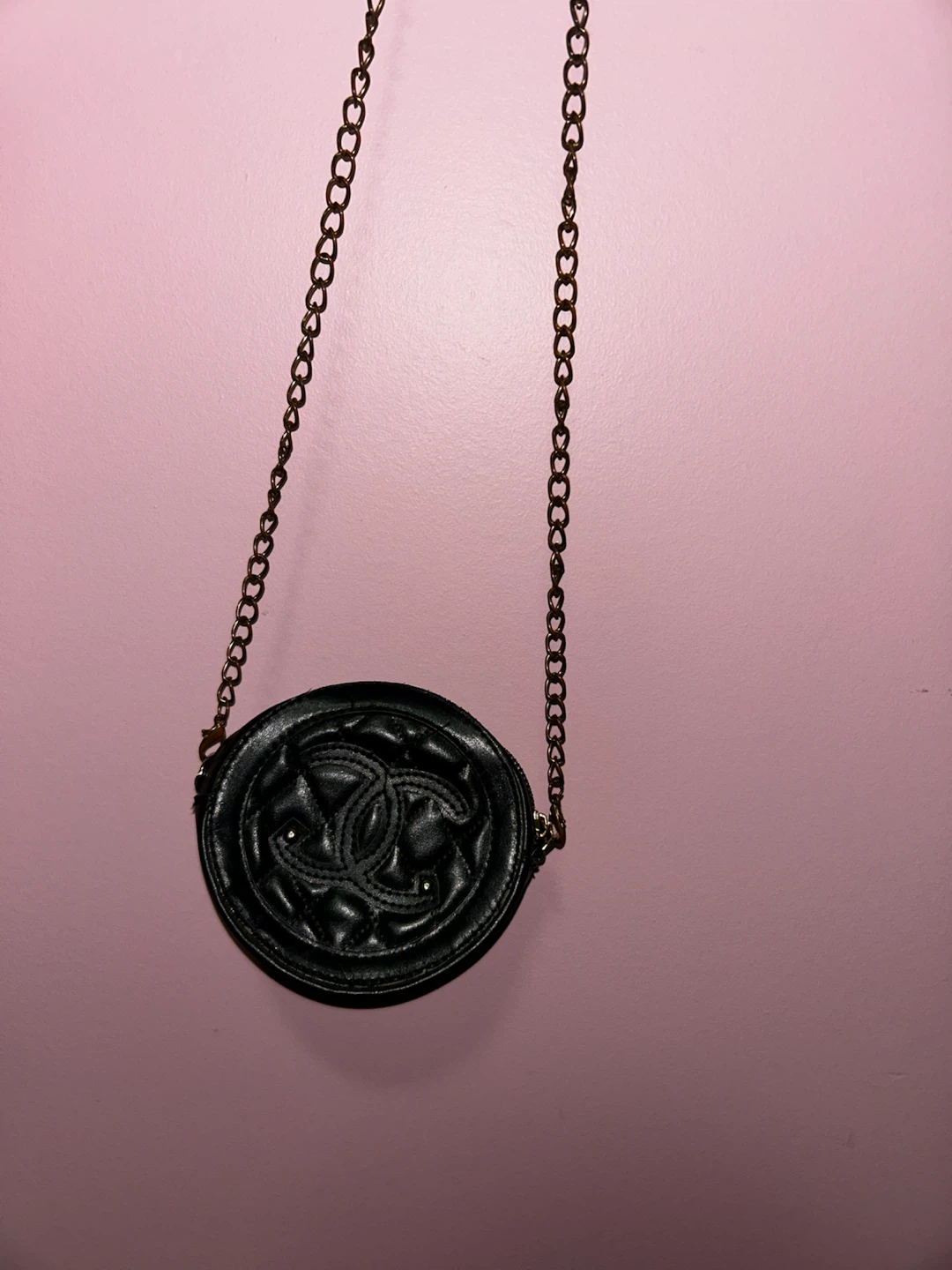 Black Faux Chanel Purse