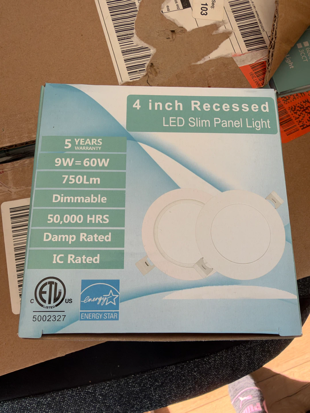 4 inch Round White Recessed LED Slim Panel Light