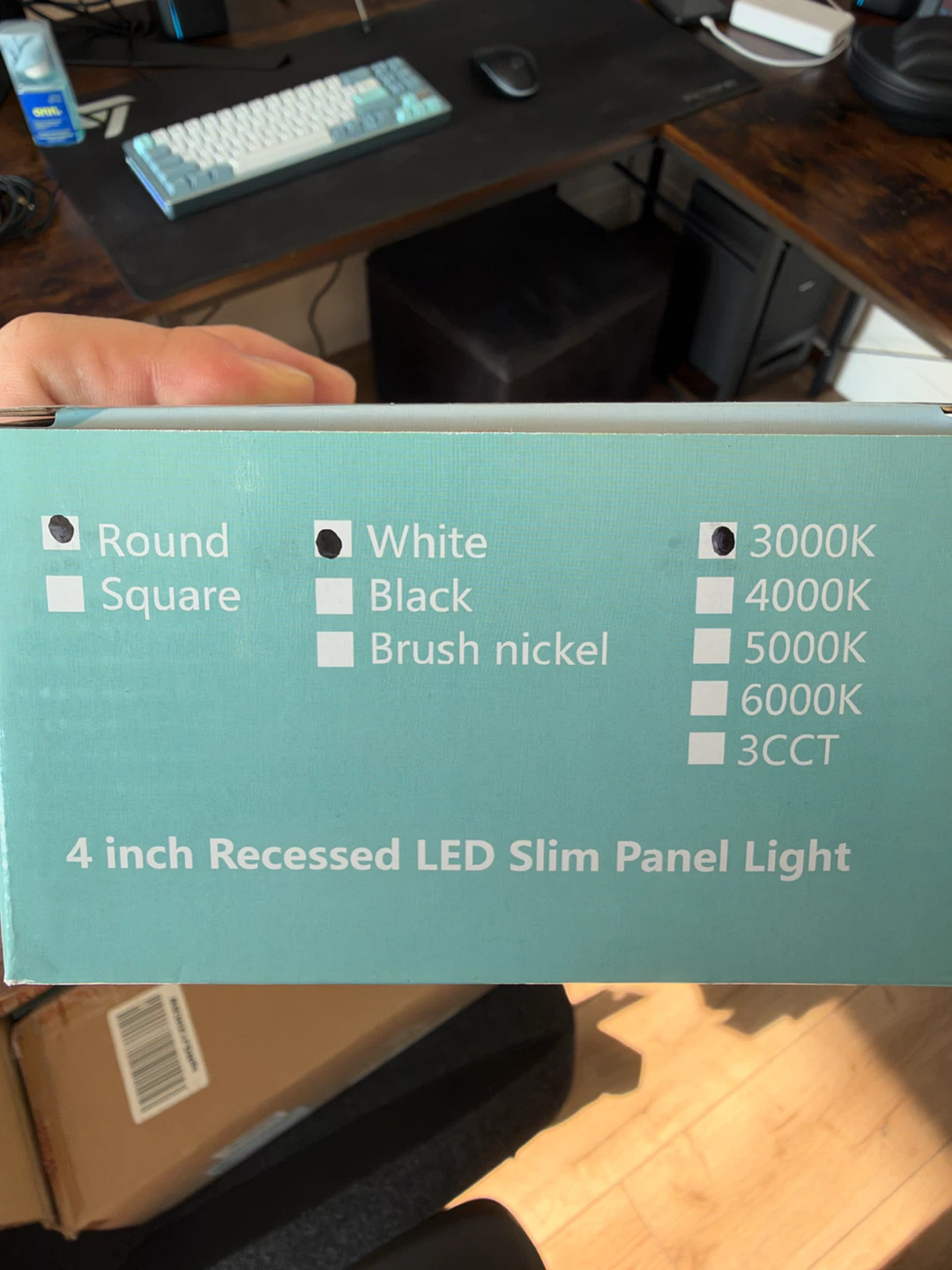 4 inch Round White Recessed LED Slim Panel Light - photo 2