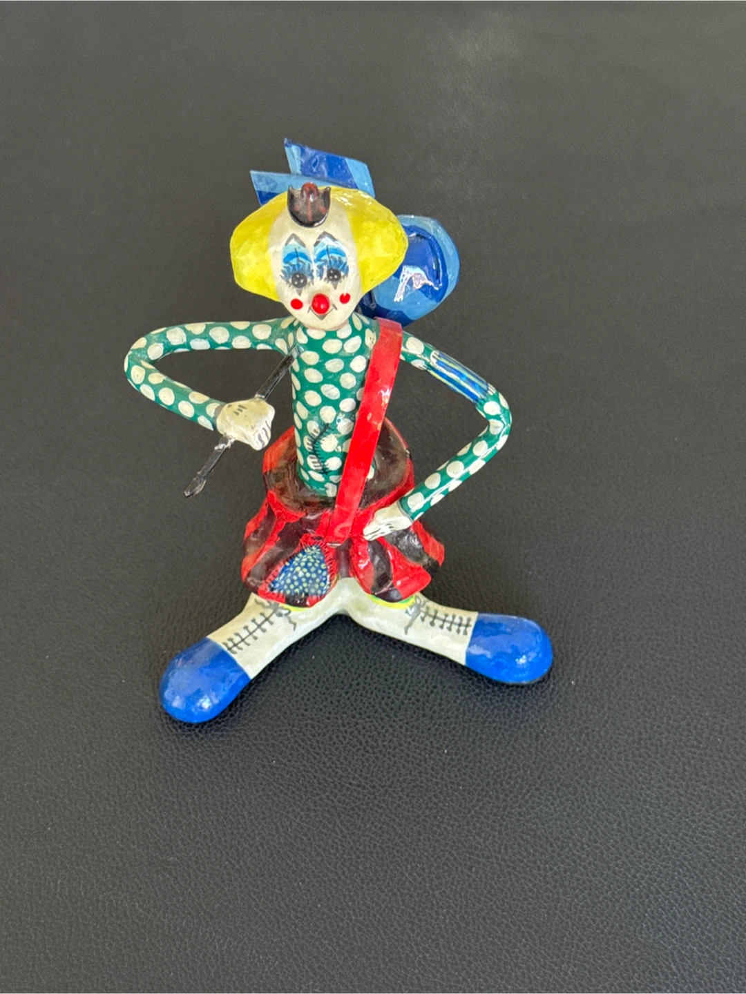 Vintage Hand-Painted Clown Figurine