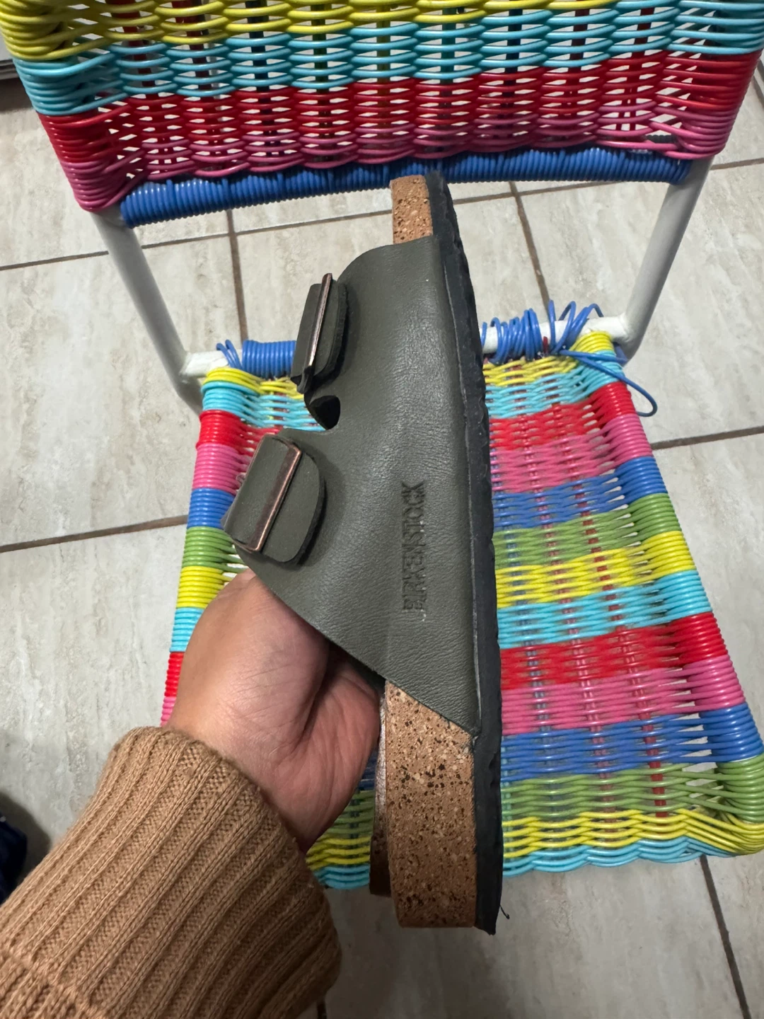 Birkenstock Arizona Sandals Olive Size 40 - photo 2