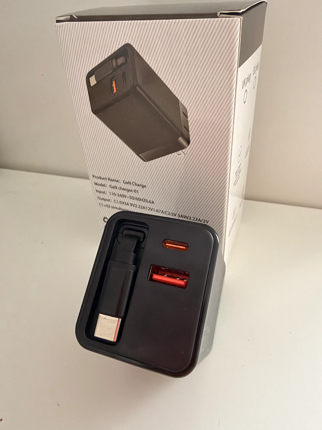 65W GaN Charger with Type-C cable - photo 5
