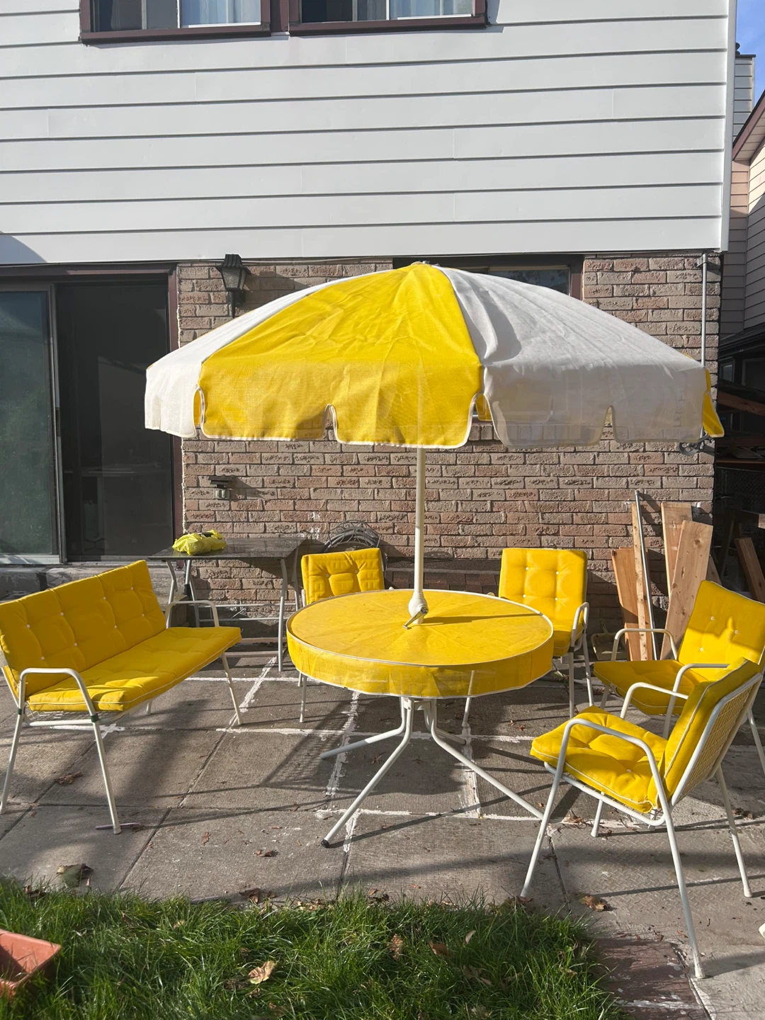 Yellow Patio Furniture Set - photo 2