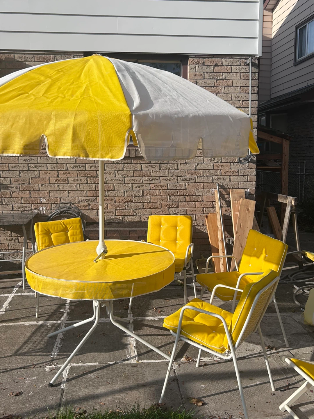 Yellow Patio Furniture Set - photo 3