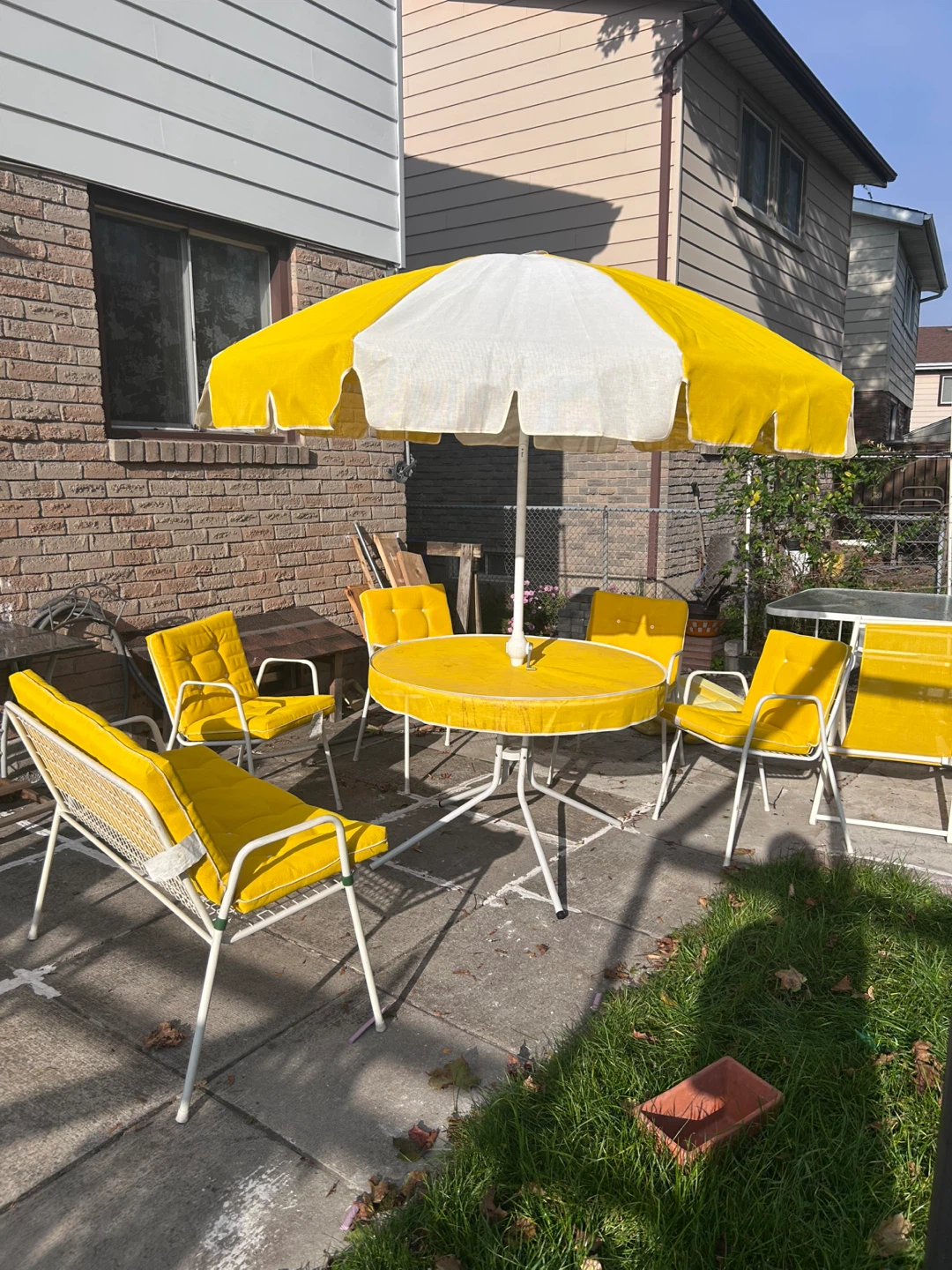 Yellow Patio Furniture Set - photo 4