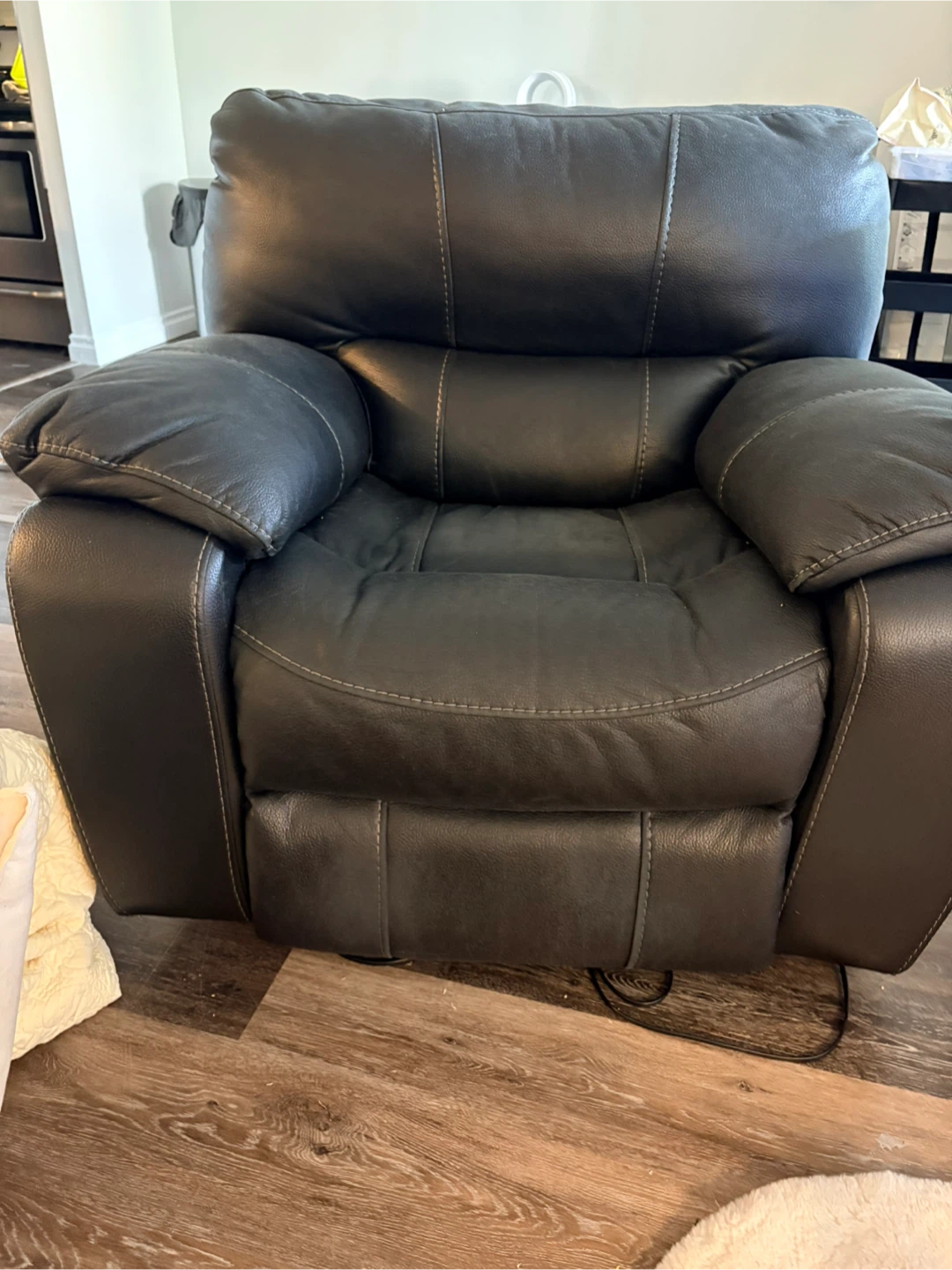 3 piece recliner set faux leather - photo 2