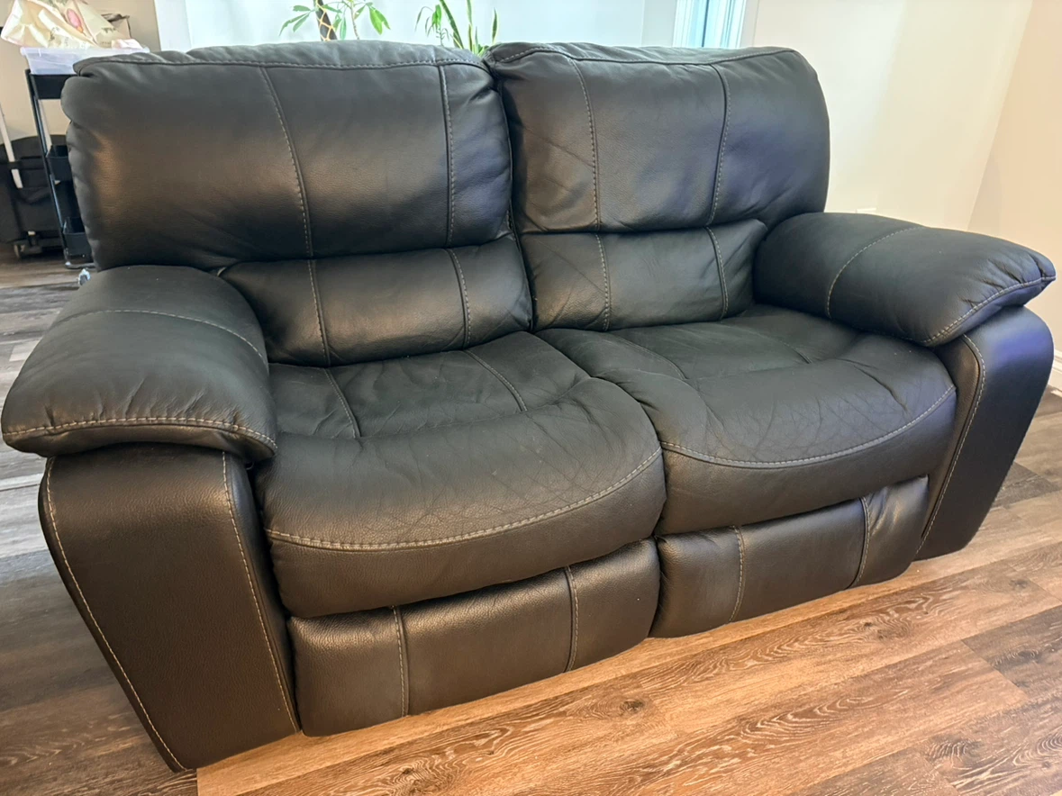 3 piece recliner set faux leather - photo 3