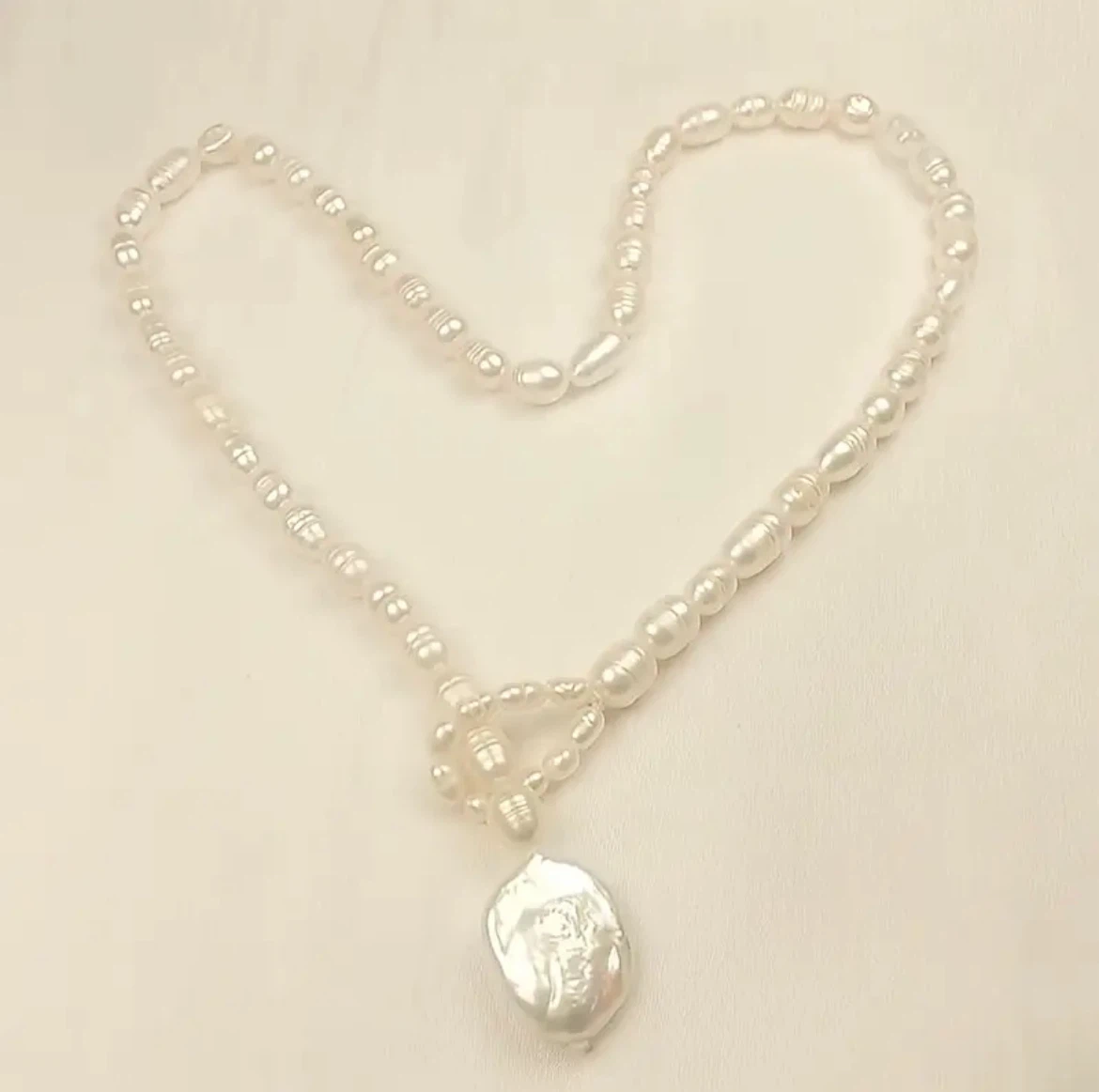 Freshwater Pearl Necklace and Earring Set - photo 4