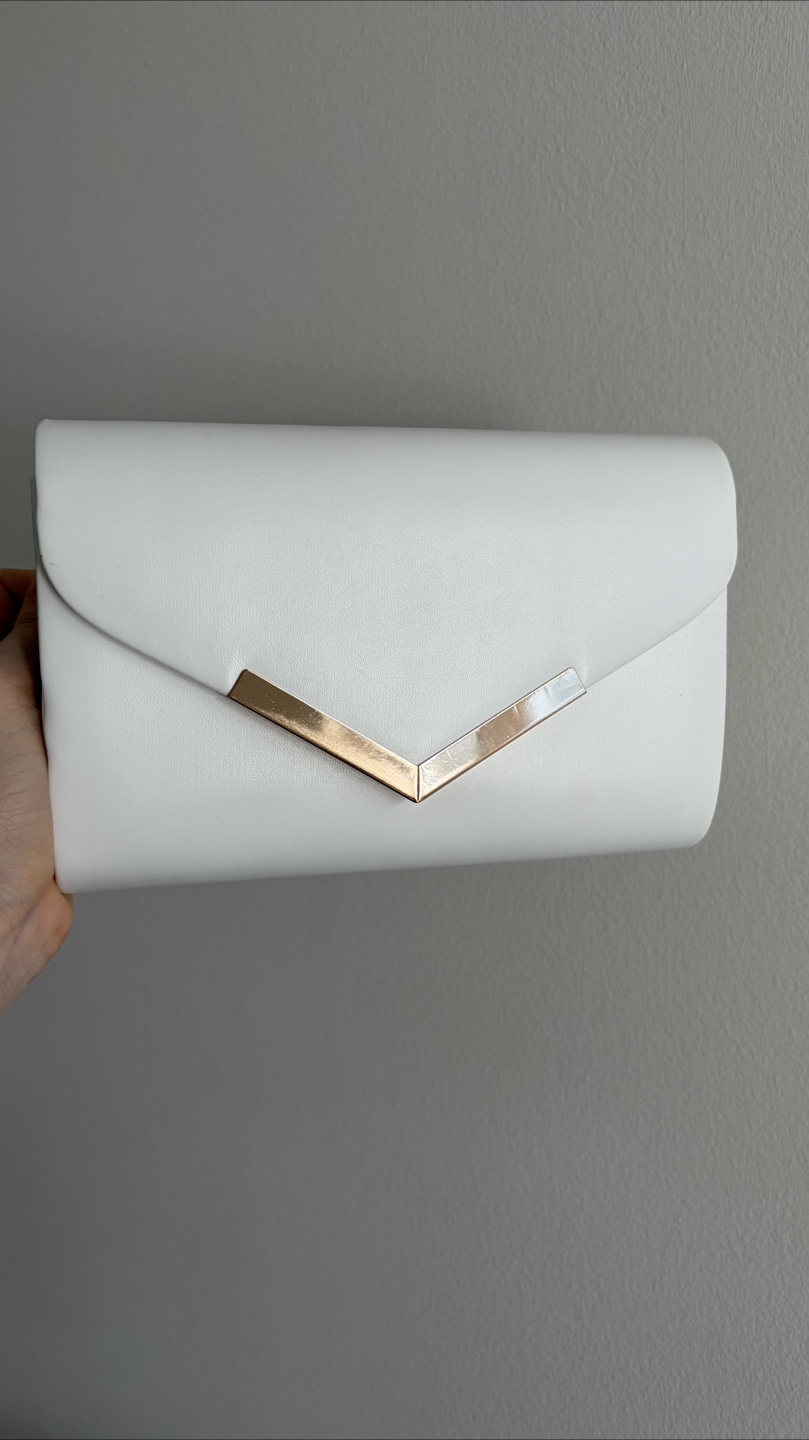 White Clutch Bag - New - photo 2