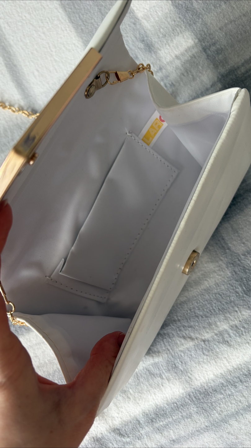 White Clutch Bag - New - photo 3