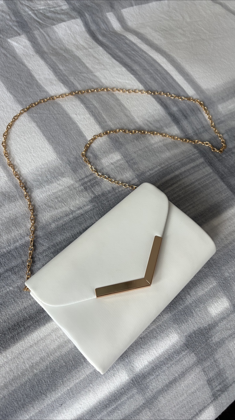 White Clutch Bag - New