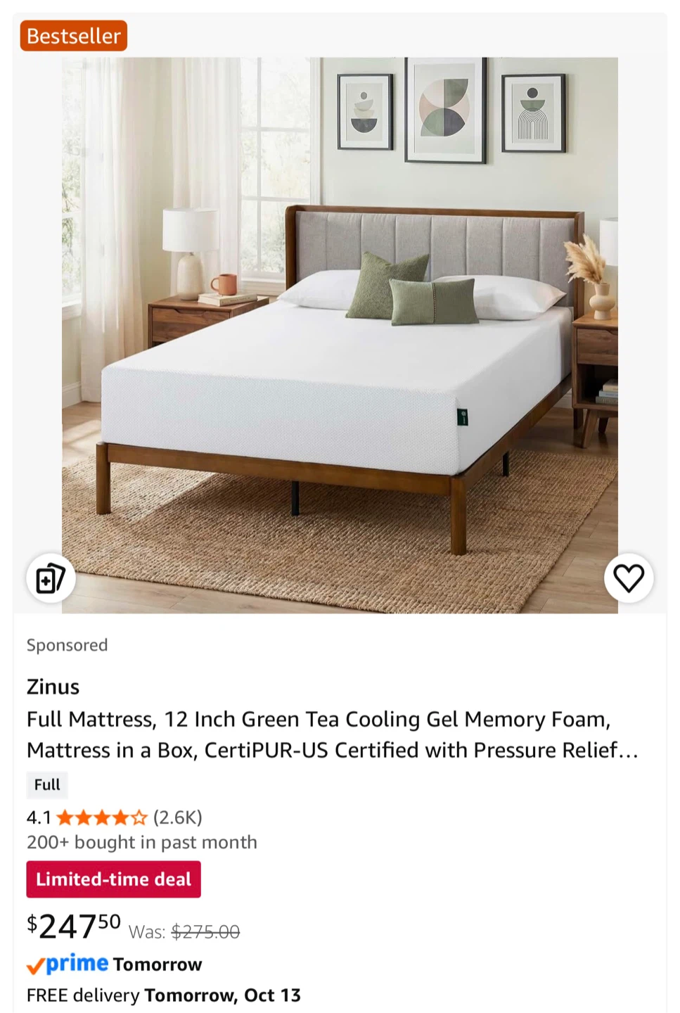 Zinus mattress