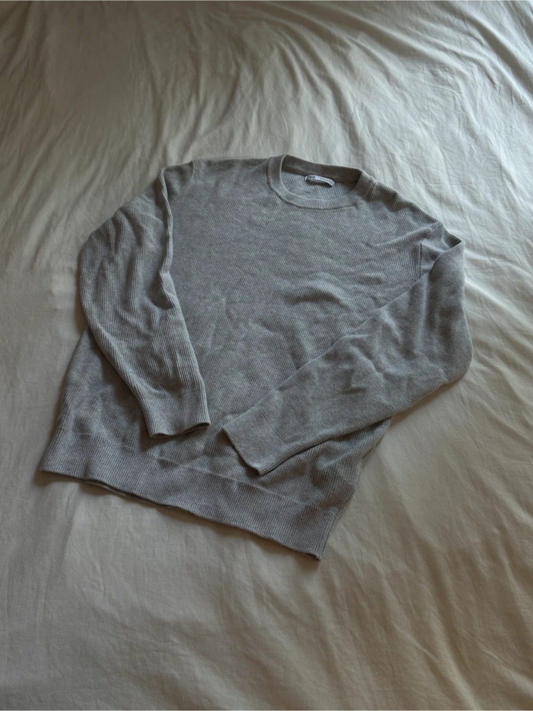 Zara Grey Crewneck Sweater