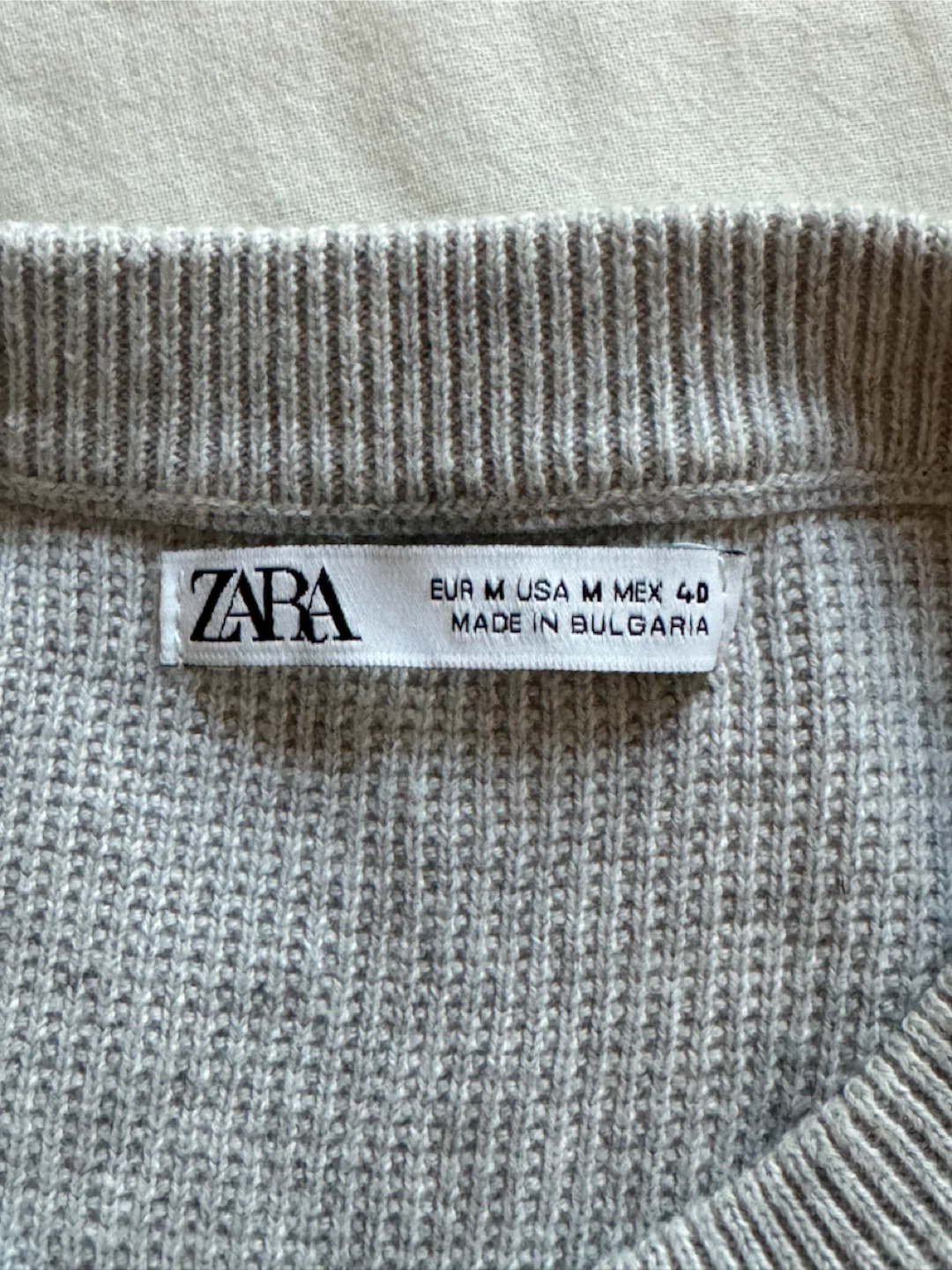Zara Grey Crewneck Sweater - photo 3