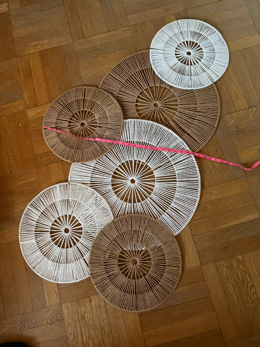 6 Decorative Rope Wall Art Discs - photo 2