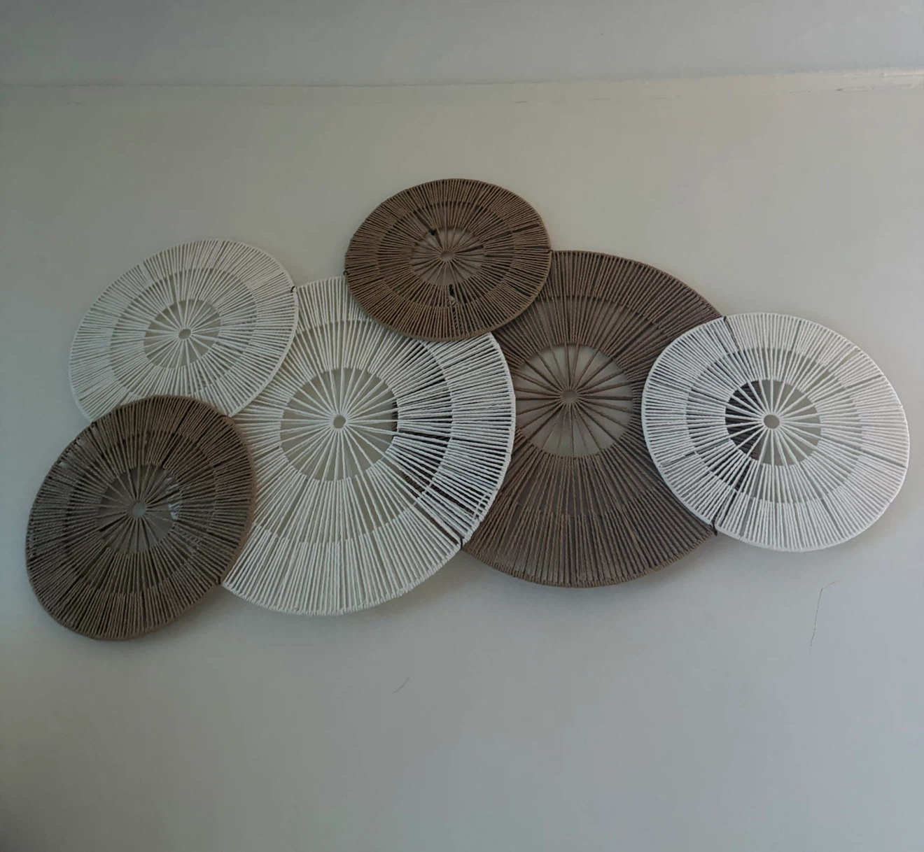 6 Decorative Rope Wall Art Discs - photo 4