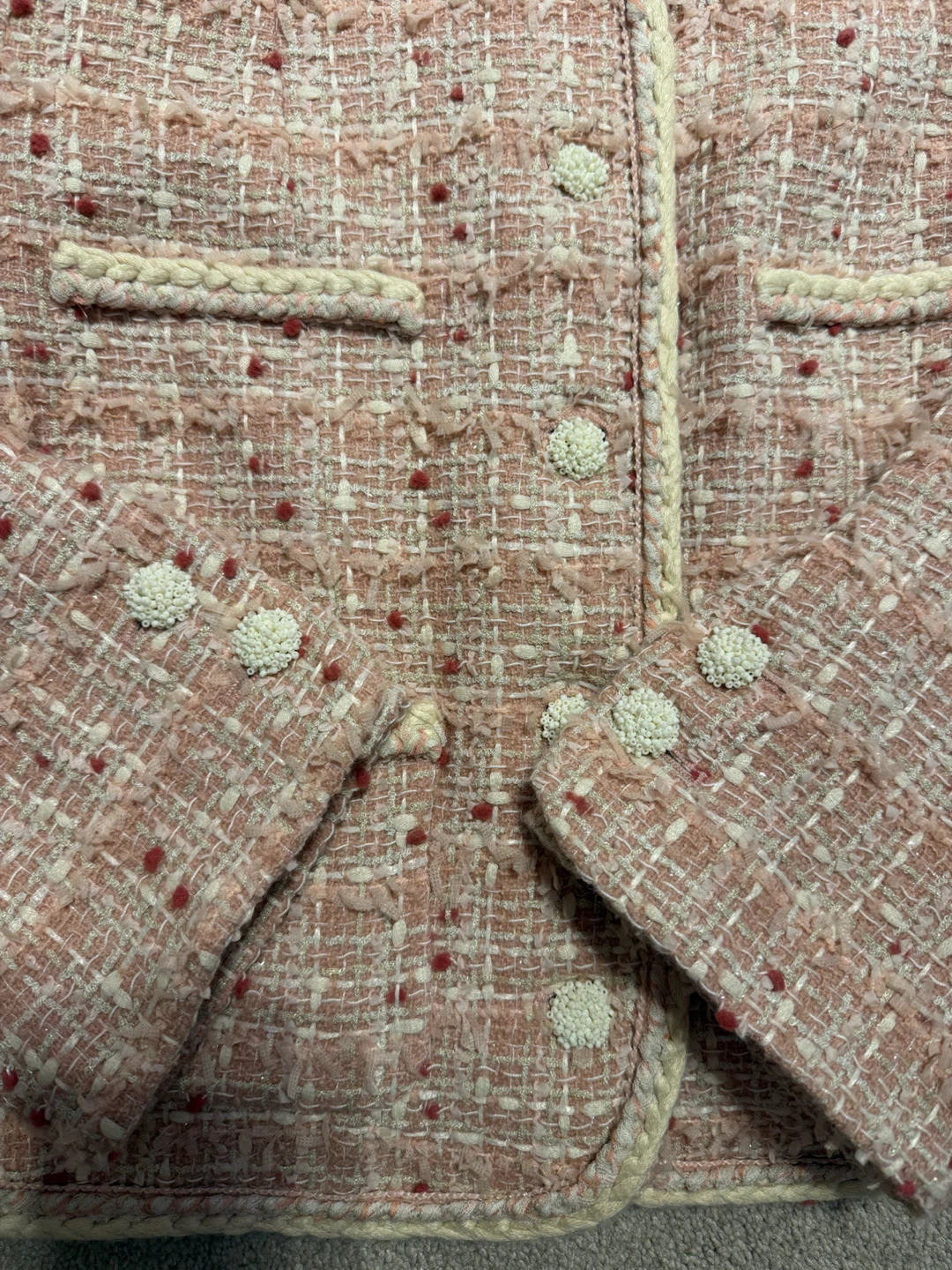 Ley Boutique Pink Tweed Jacket - photo 2