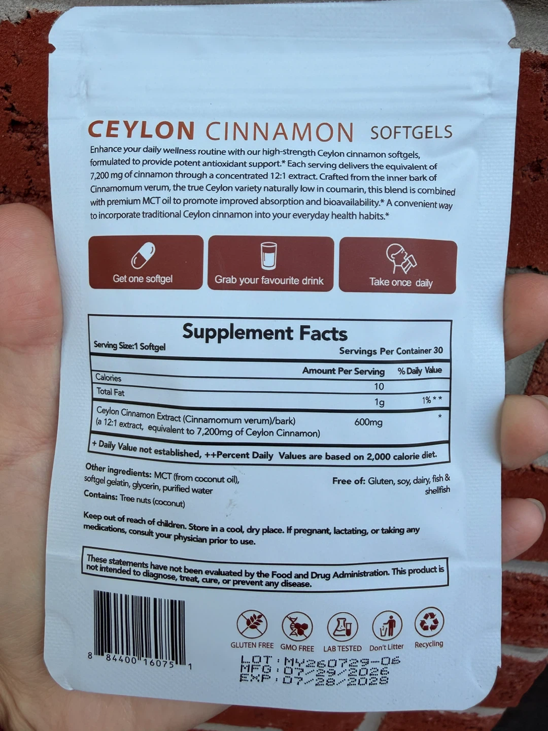 Metabolae Ceylon Cinnamon Softgels - photo 2