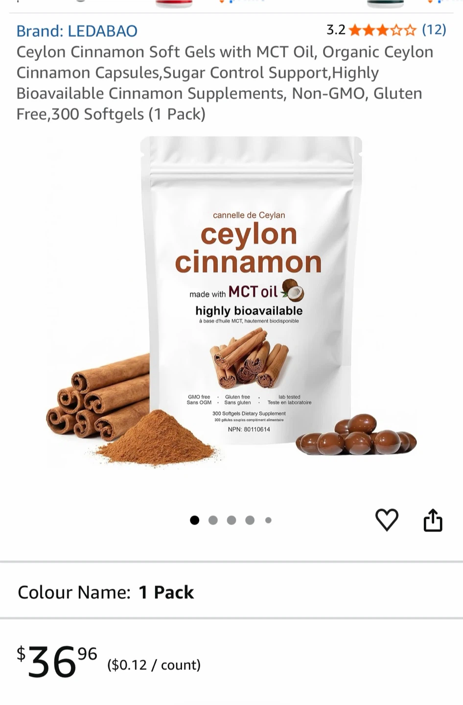 Metabolae Ceylon Cinnamon Softgels - photo 4