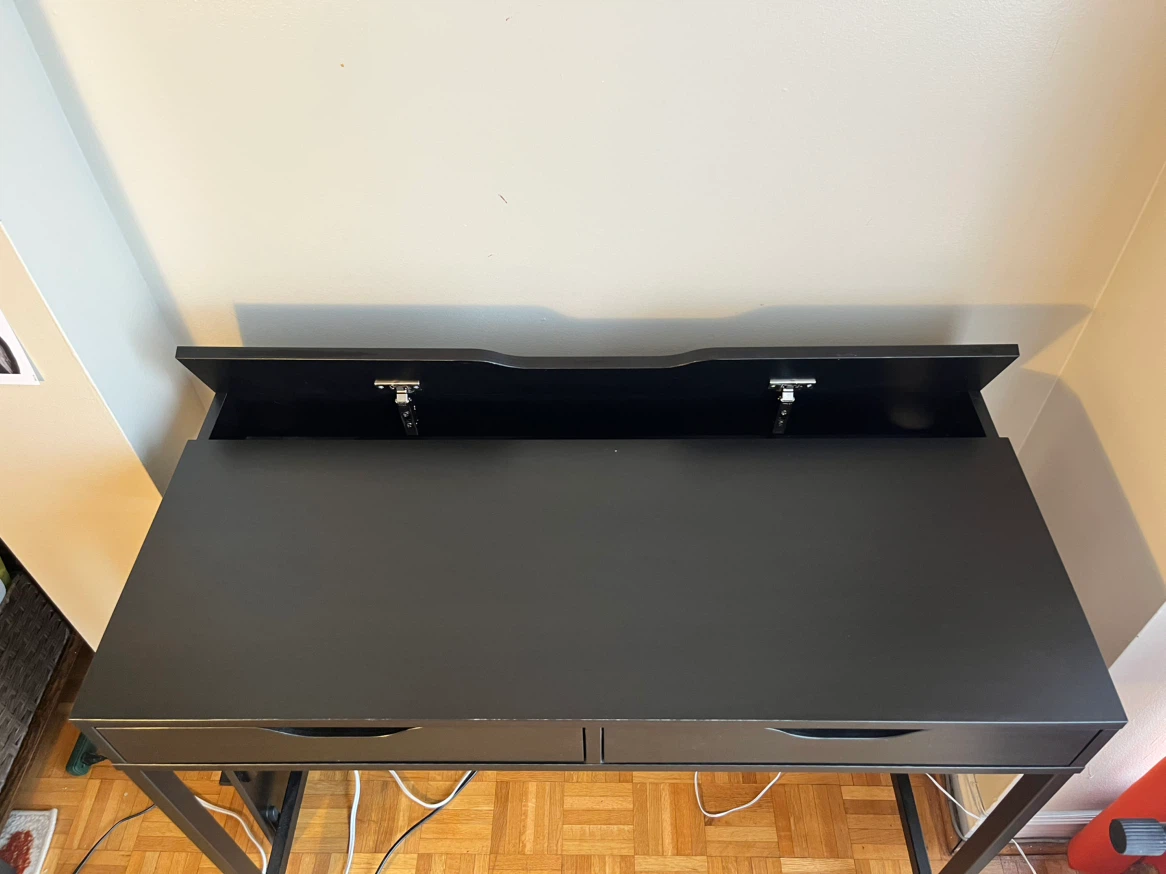 IKEA MICKE desk, black-brown - photo 2