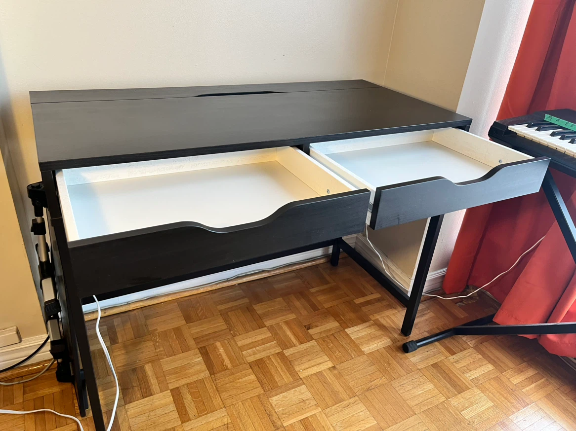 IKEA MICKE desk, black-brown - photo 3