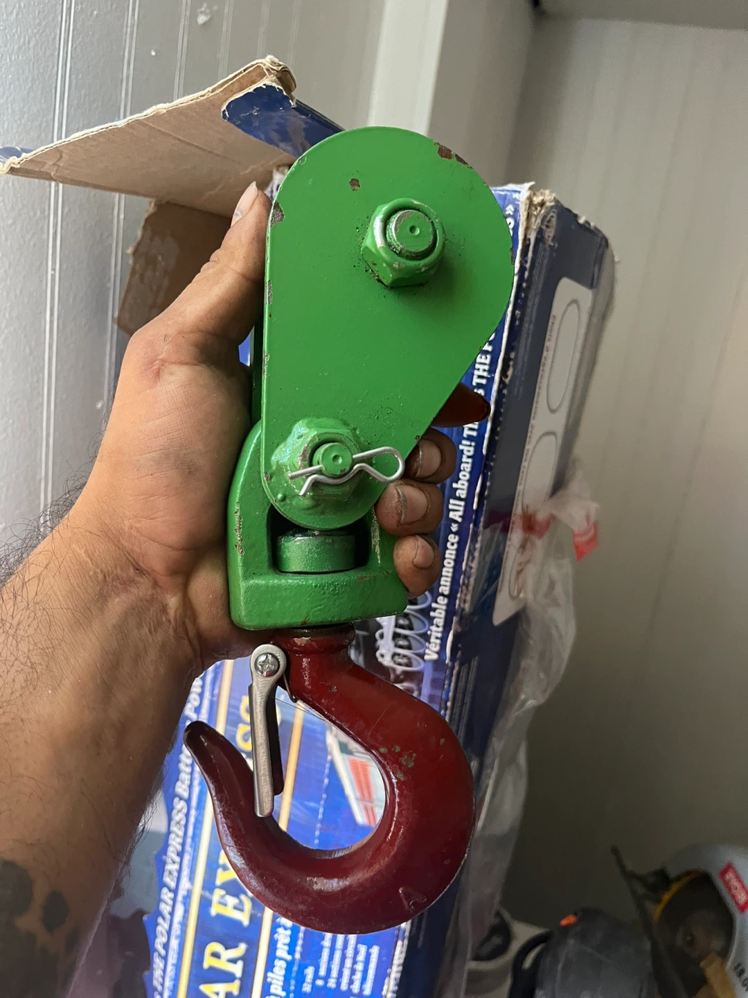 Heavy Duty Steel Snatch Block Pulley with Hook