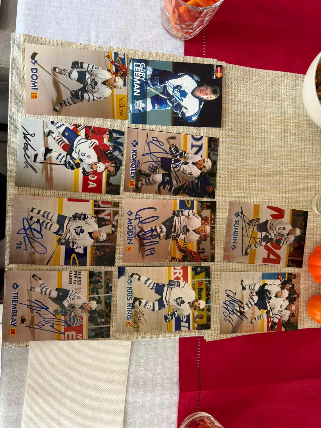 Toronto Maple Leafs Autographed Player Cards