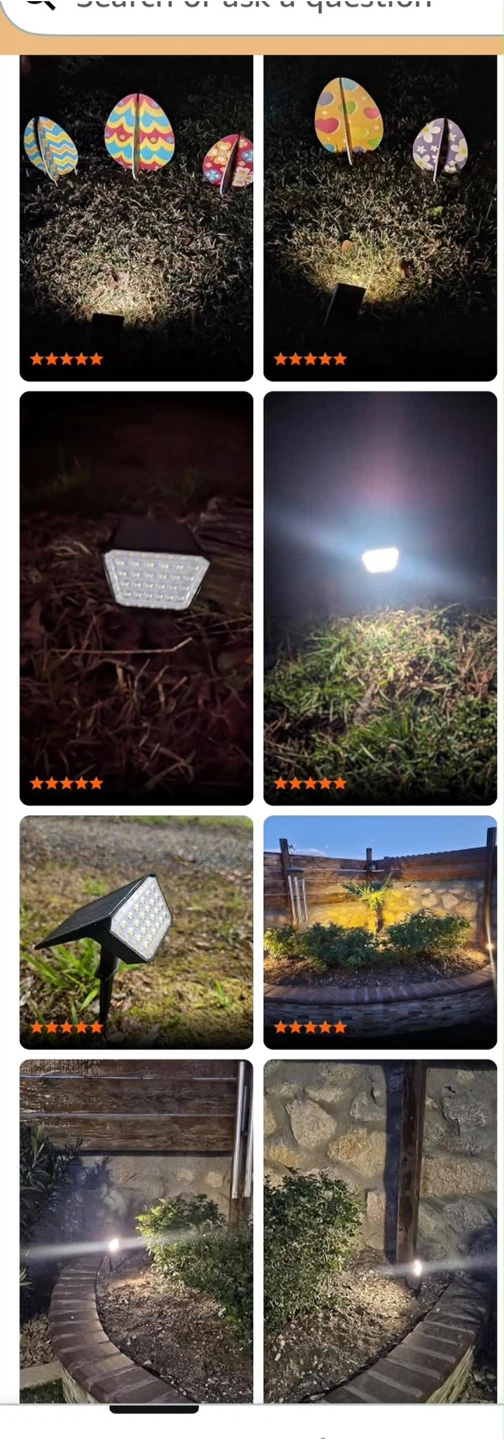 GKGG Solar Outdoor Spotlights, 4 Pack - photo 3