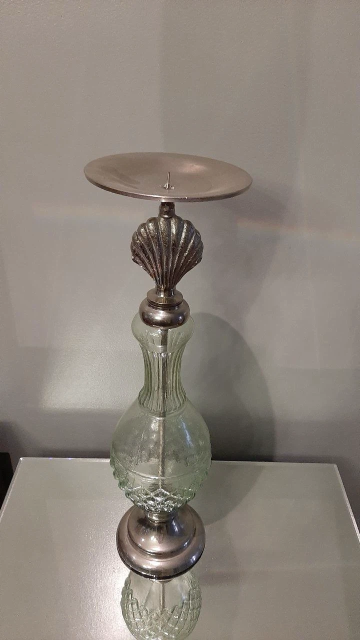 Decorative Glass and Metal Candle Holder - photo 2