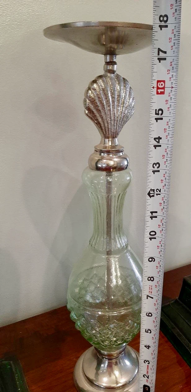 Decorative Glass and Metal Candle Holder - photo 3