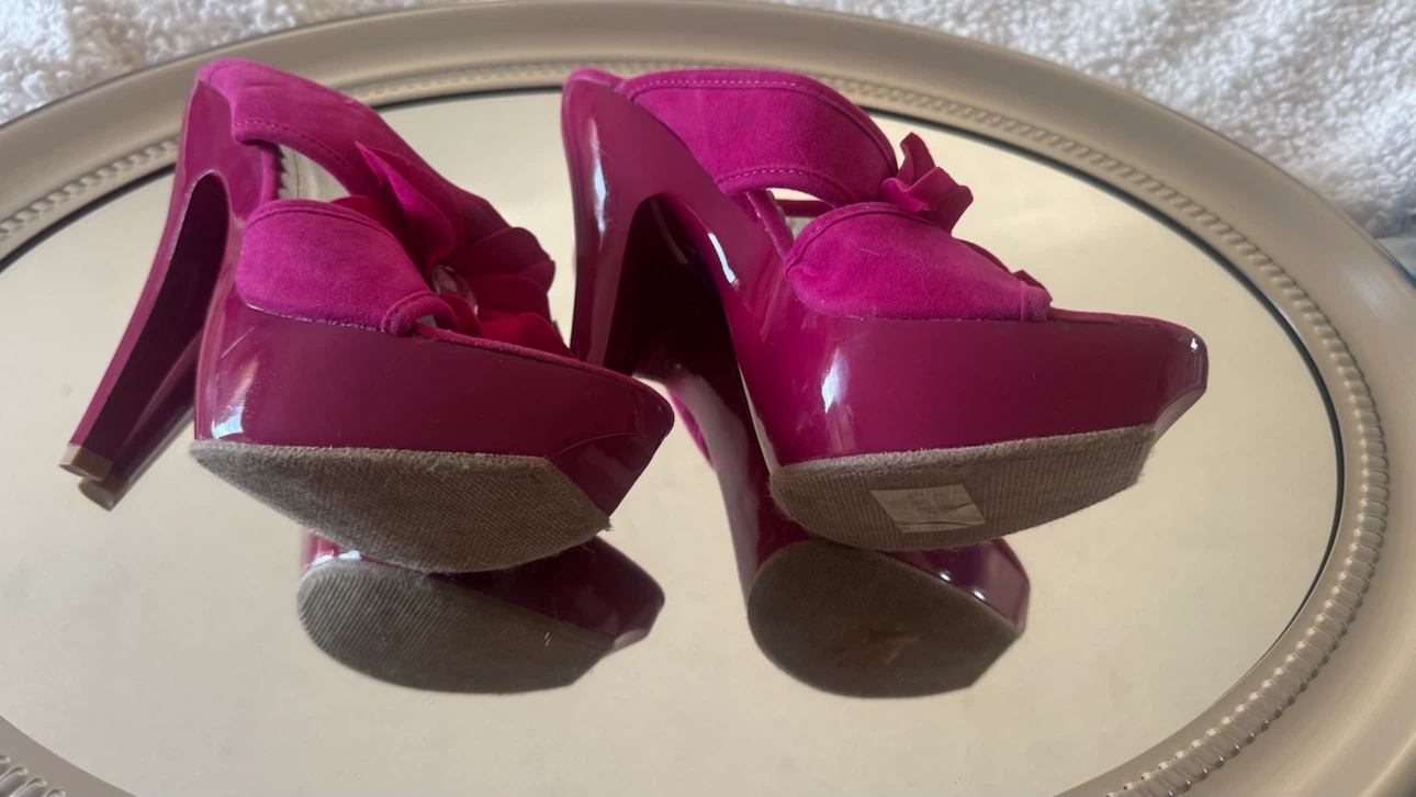 Sugar House Pink Floral Heels - photo 3
